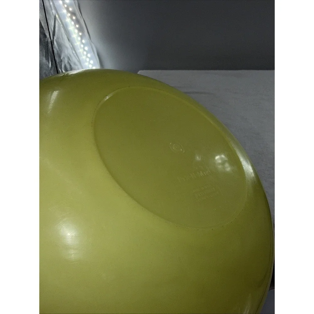 Vintage Tupperware #274 Yellow Round Storage Bowl w/Sheer Lid #224 Fix N Mix